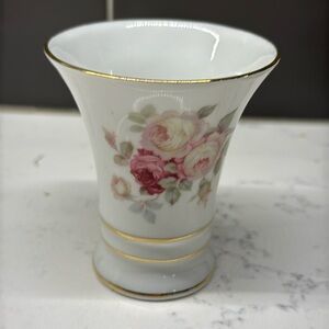Schumann Arzberg Floral Porcelain Vase Bavaria VTG